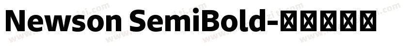 Newson SemiBold字体转换